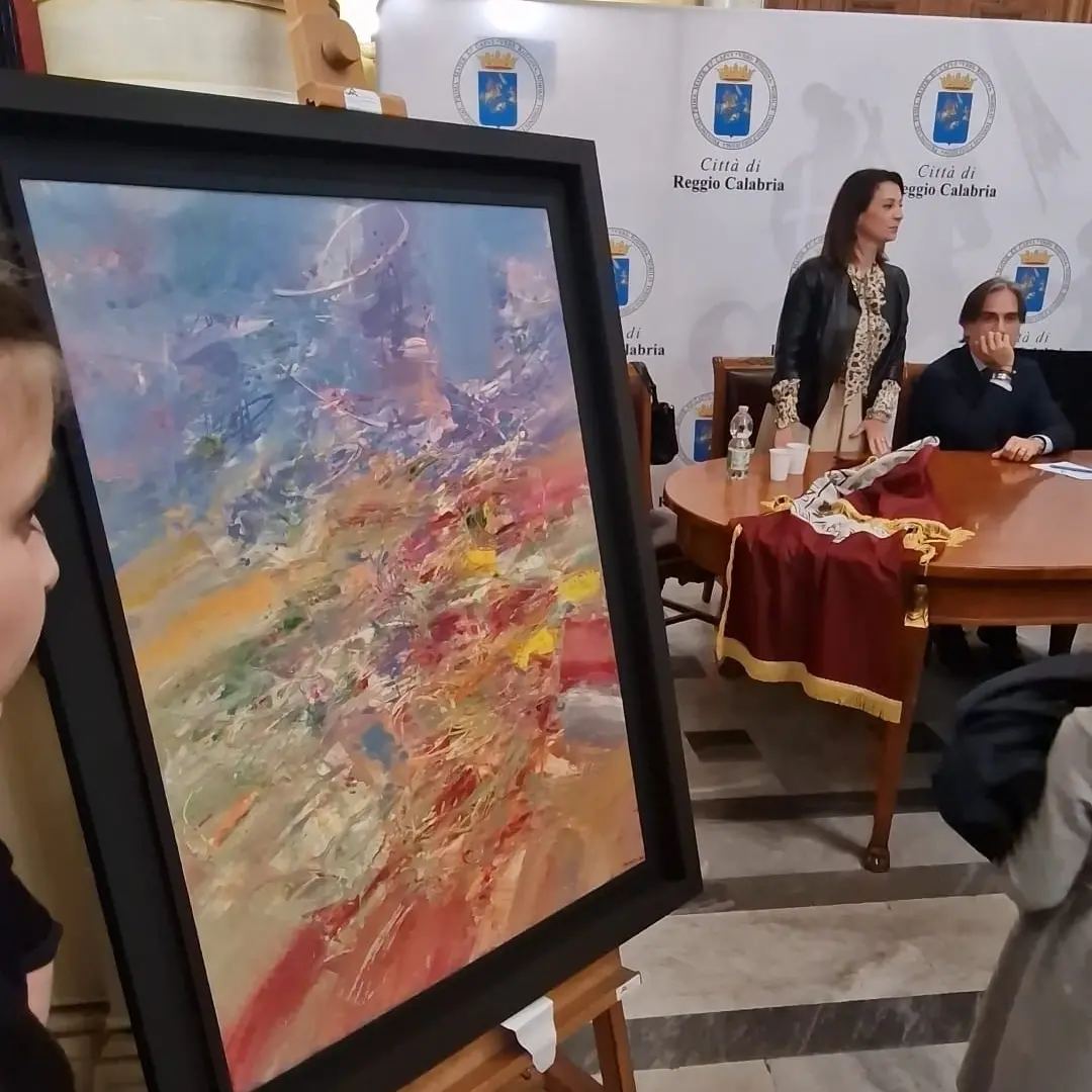 Reggio, donata alla città un’opera dell’artista Luca Monaco\n