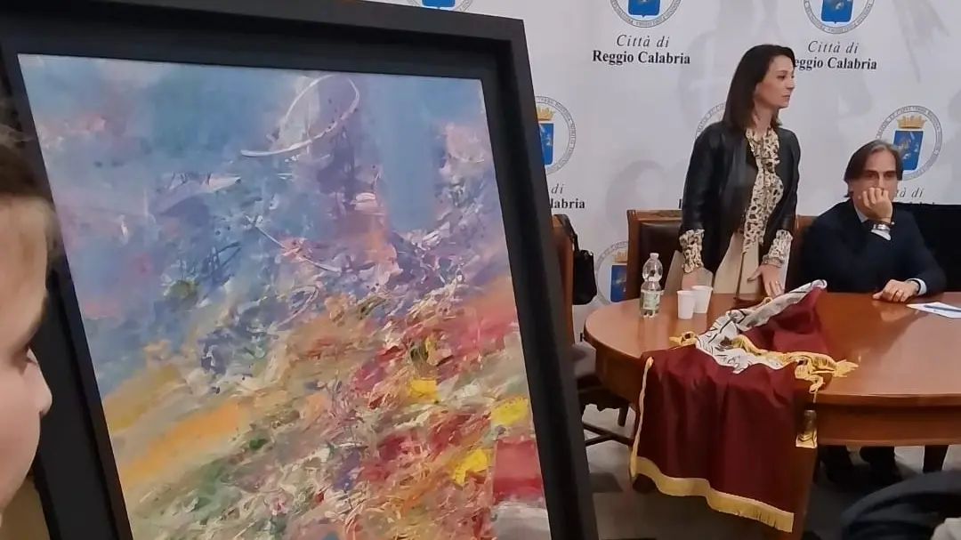 Reggio, donata alla città un’opera dell’artista Luca Monaco\n