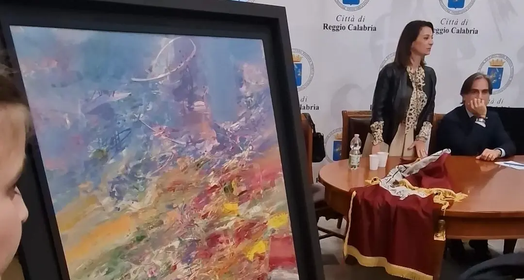 Reggio, donata alla città un’opera dell’artista Luca Monaco\n
