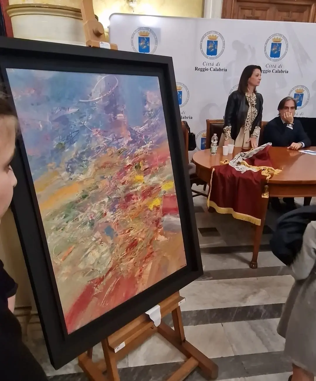 Reggio, donata alla città un’opera dell’artista Luca Monaco\n