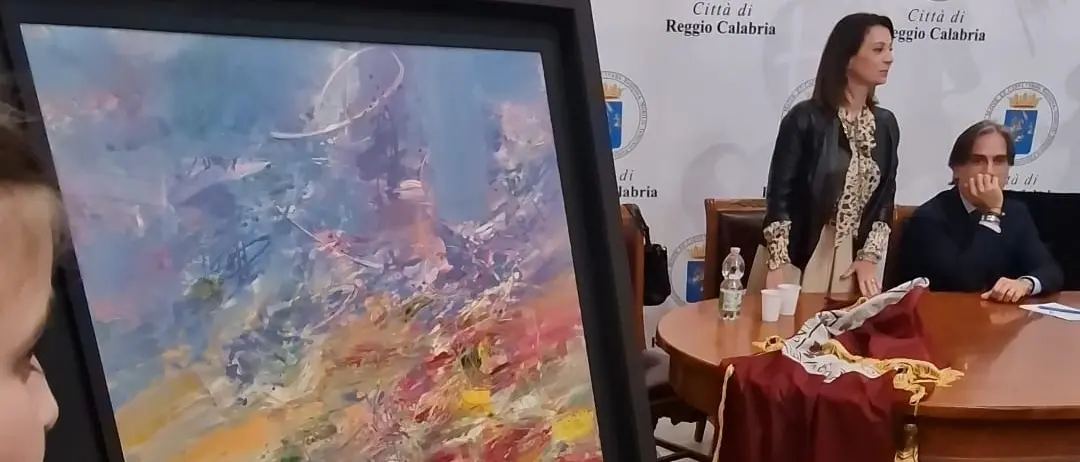 Reggio, donata alla città un’opera dell’artista Luca Monaco\n