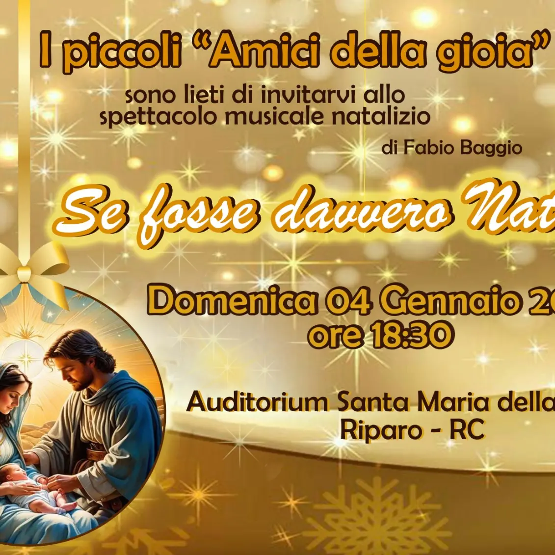 A Cannavò spettacolo musicale natalizio e frutto del laboratorio di catechesi teatrale\n