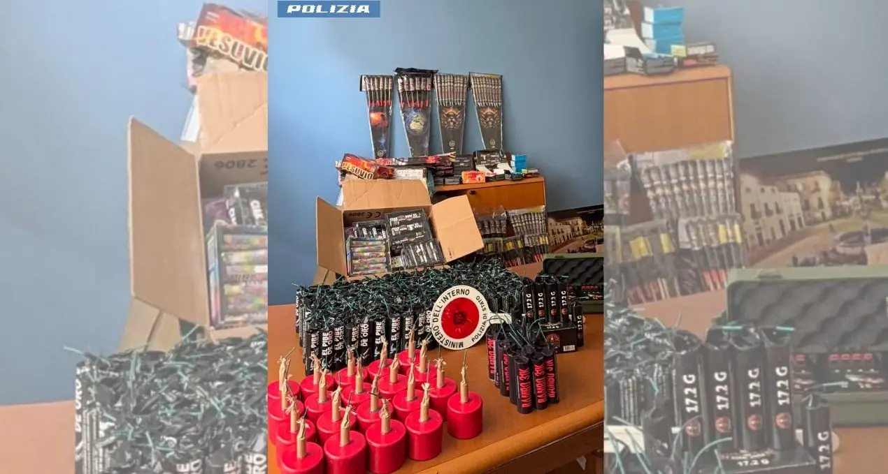 In auto con oltre 11 chili di botti illegali, un arresto nel Reggino\n