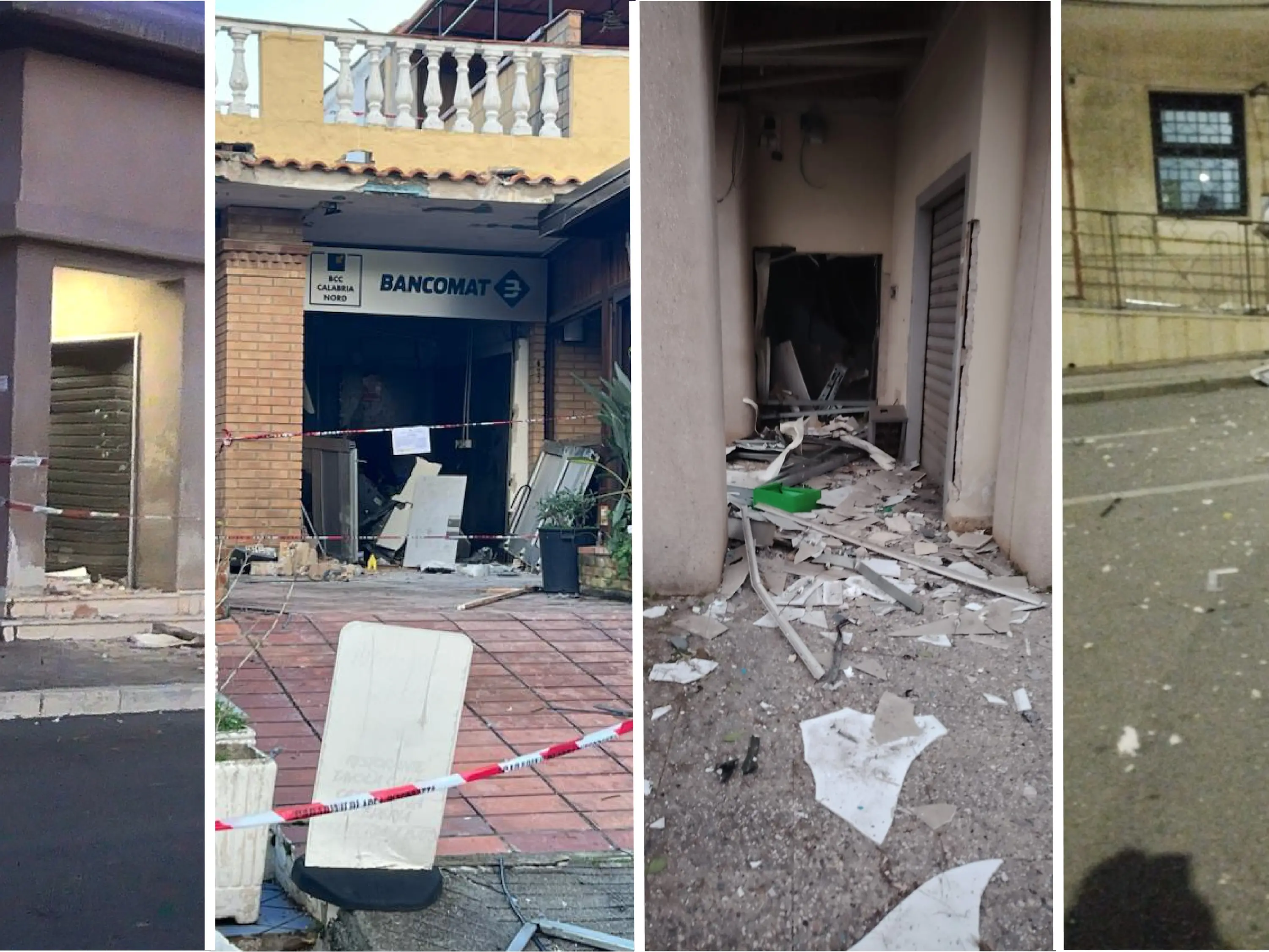 Escalation criminale nel Cosentino, in meno di dieci giorni quattro assalti con esplosivo a poste e bancomat: è emergenza