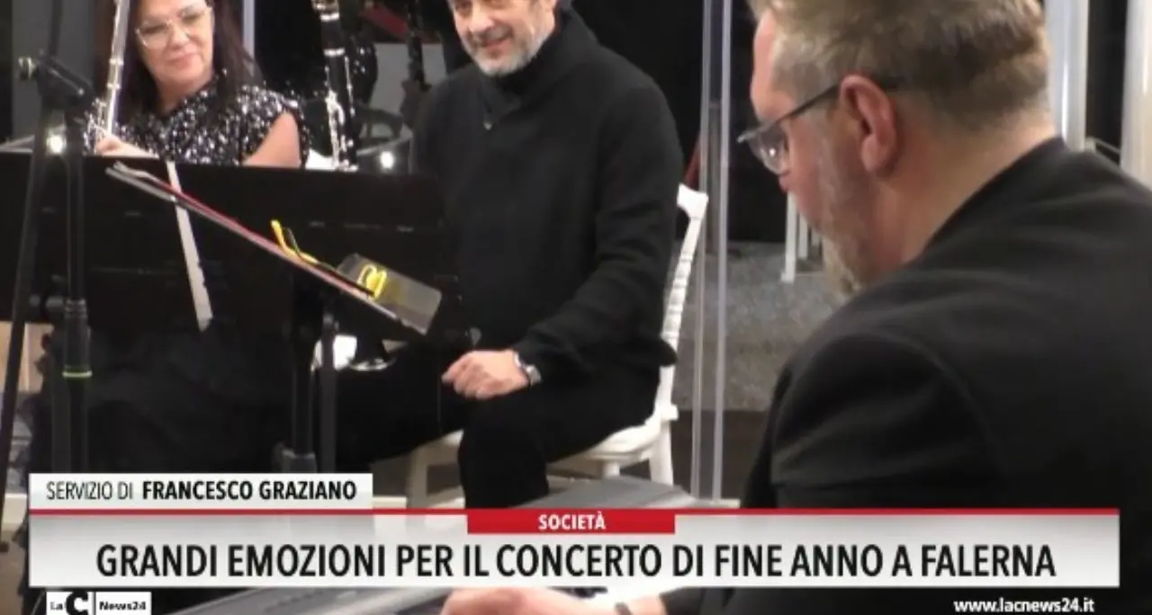 Grandi emozioni per il concerto di fine anno a Falerna
