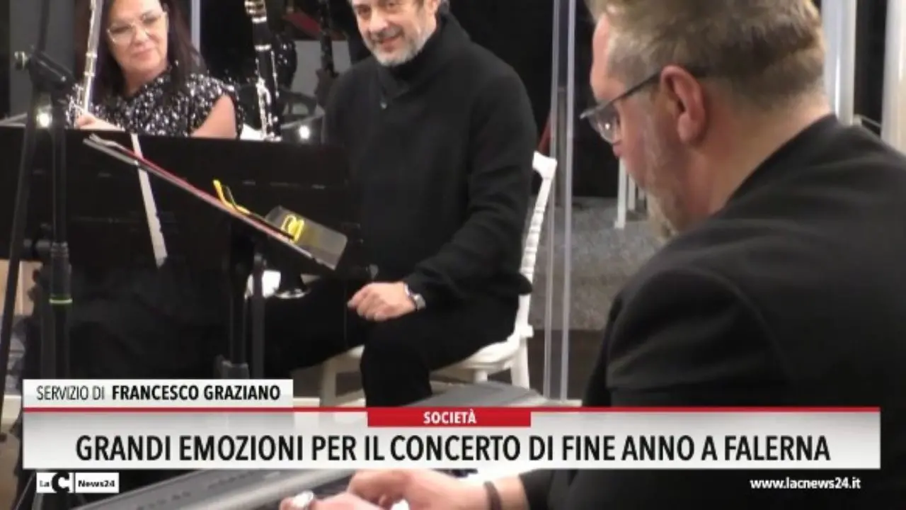 Grandi emozioni per il concerto di fine anno a Falerna