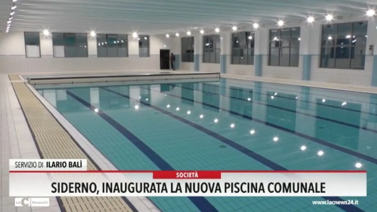 Sideno, inaugurata la nuova piscina comunale