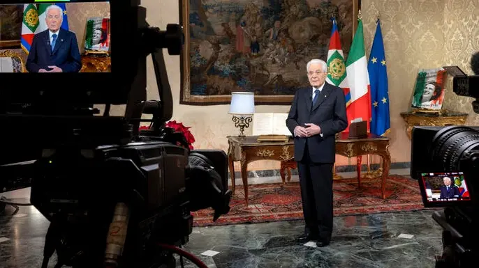 Il presidente Mattarella , Ansa