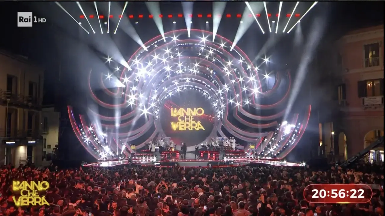 Capodanno Rai a Catanzaro, critiche per lo show ma l’Auditel dice 5,2 milioni di spettatori: vinta la sfida con Mediaset\n