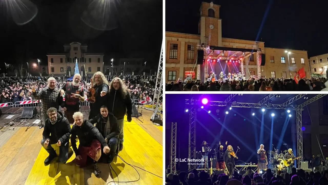 Il concerto dei Modena City Ramblers “scalda” il capodanno di Vibo: «Dicono che siamo divisivi, ma siamo solo antifascisti»\n