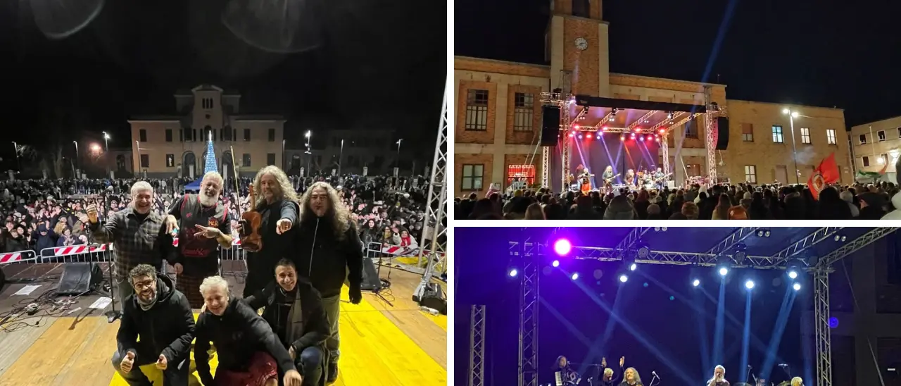Il concerto dei Modena City Ramblers “scalda” il capodanno di Vibo: «Dicono che siamo divisivi, ma siamo solo antifascisti»\n