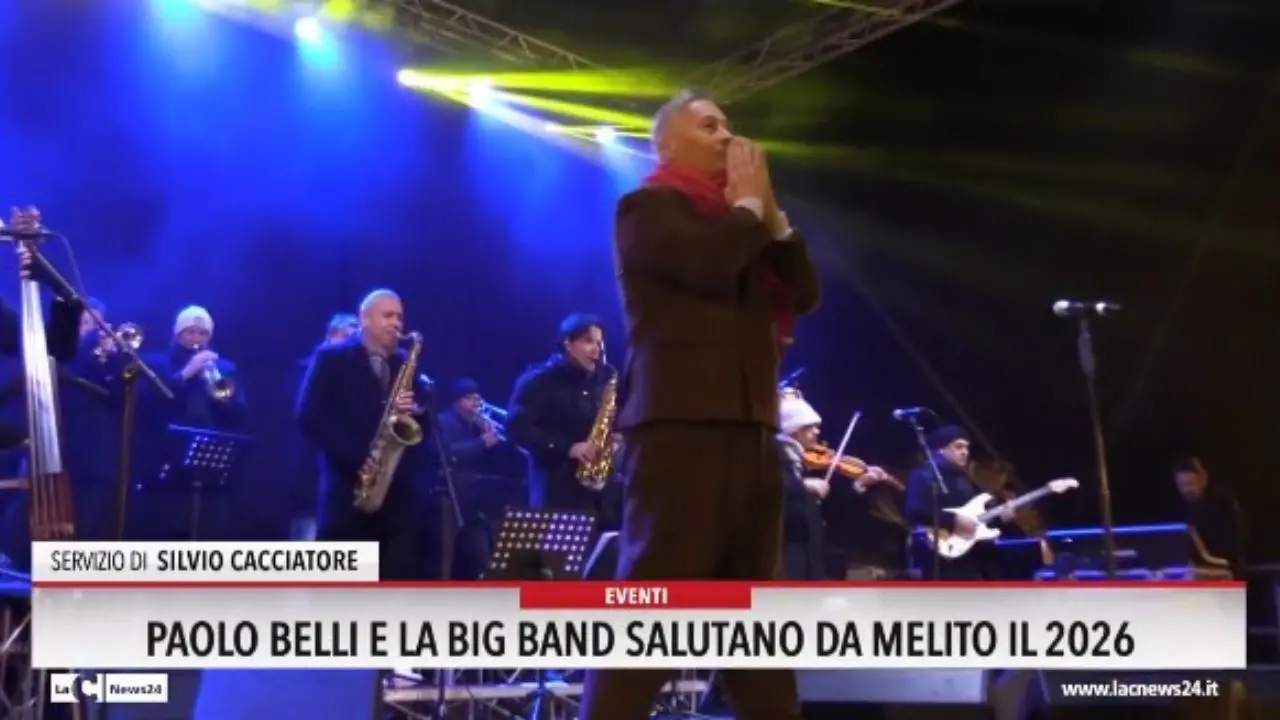 Paolo Belli e la Big Band salutano da Melito il 2026