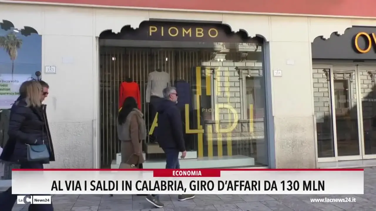 Al via i saldi in Calabria, giro d'affari da 130 mln