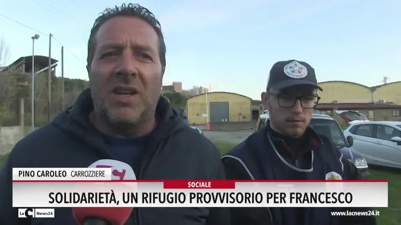 Solidarietà, un rifugio provvisorio per Francesco