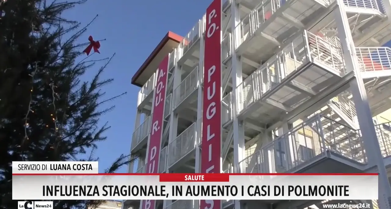 Influenza stagionale, in aumento i casi di polmonite
