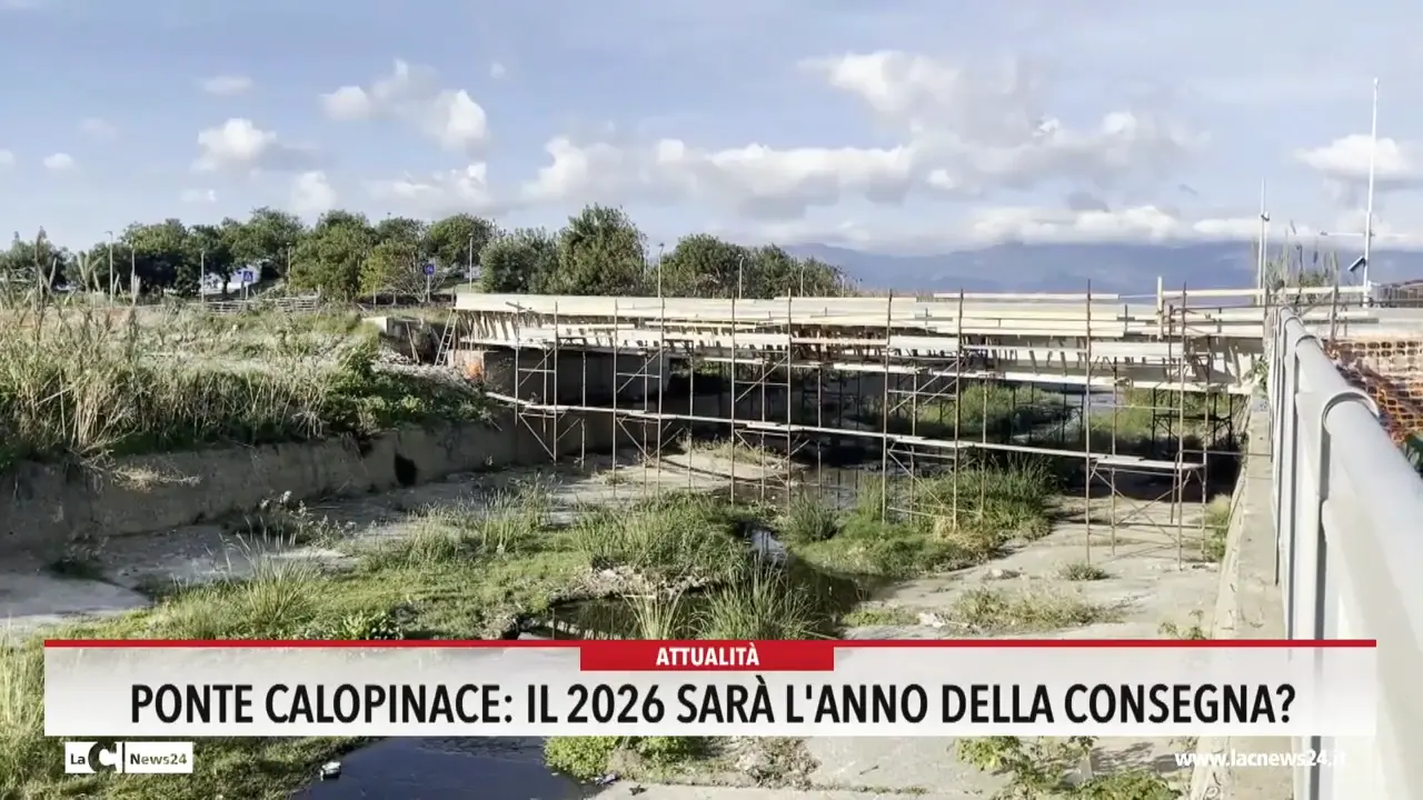 Ponte Calopinace, il 2026 sarà l'anno della consegna