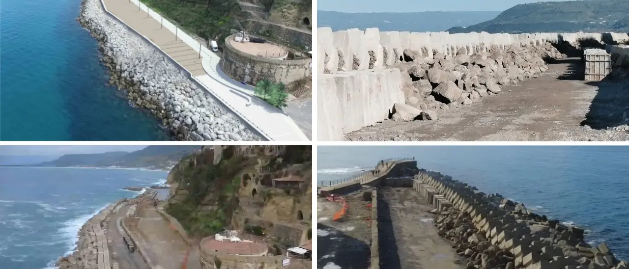 Mare “cancellato” a Pizzo,\u00A0petizione online contro la barriera frangiflutti: «Risultato diverso dal progetto»\n