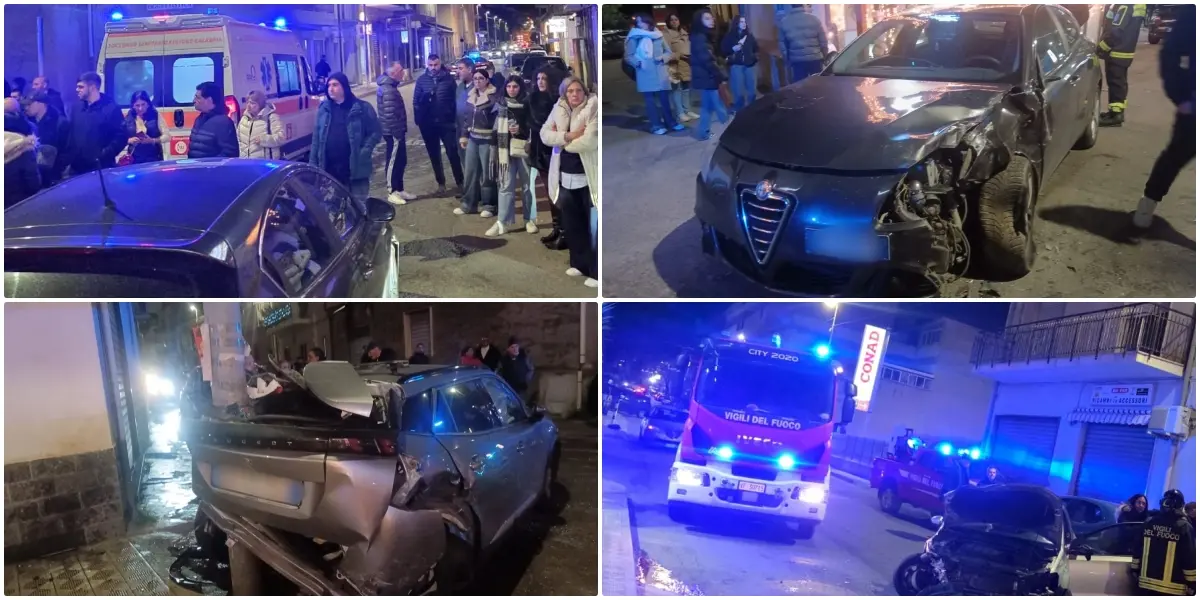 Catona, prima lo scontro poi la carambola sulla nazionale: coinvolte quattro auto