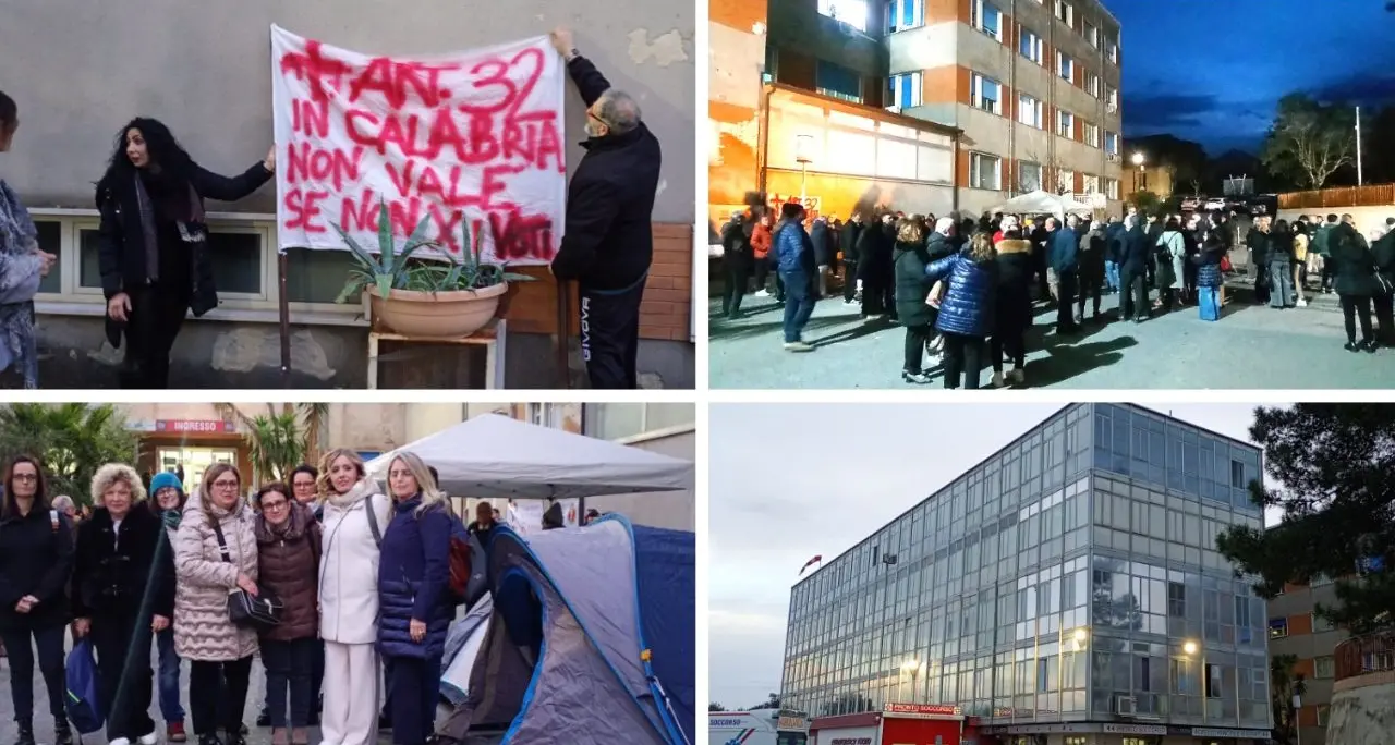 «L’ospedale di Polistena muore, pronti a tutto per salvarlo»:\u00A0tende e presidio contro il rischio di chiusura della rianimazione\n