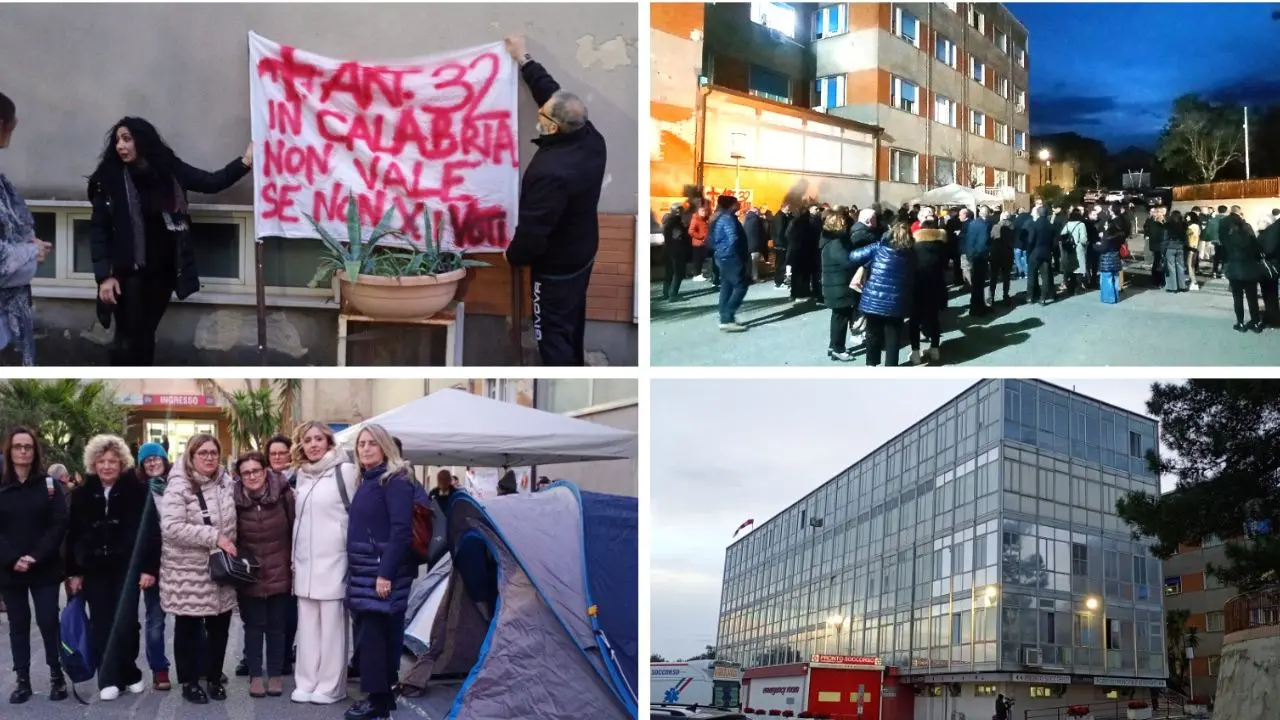 «L’ospedale di Polistena muore, pronti a tutto per salvarlo»:\u00A0tende e presidio contro il rischio di chiusura della rianimazione\n