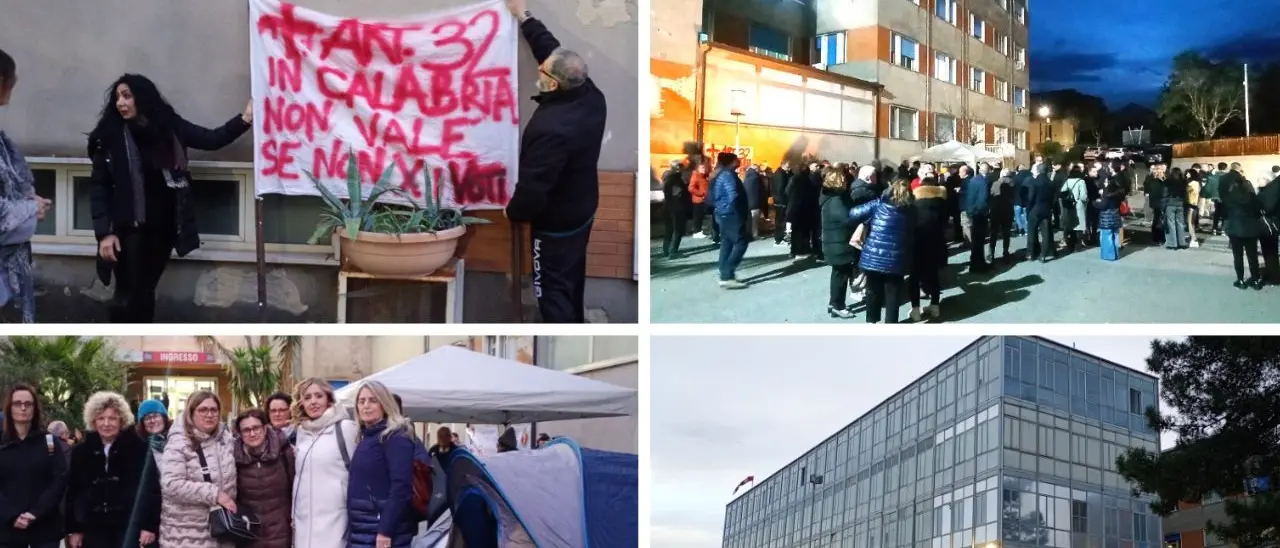 «L’ospedale di Polistena muore, pronti a tutto per salvarlo»:\u00A0tende e presidio contro il rischio di chiusura della rianimazione\n