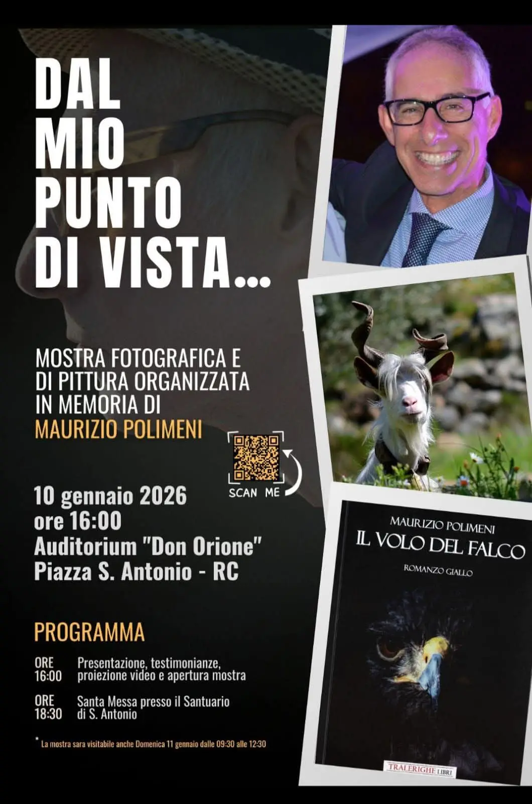 “Dal mio punto di vista\": la mostra fotografica e di pittura in memoria di Maurizio Polimeni\n