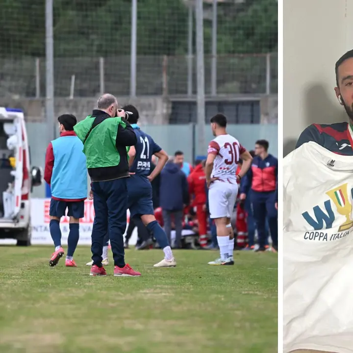 Vibo, paura alla\u00A0finale di Coppa Italia: il difensore Miceli fa gol e poi crolla in campo. Ecco come sta ora\n