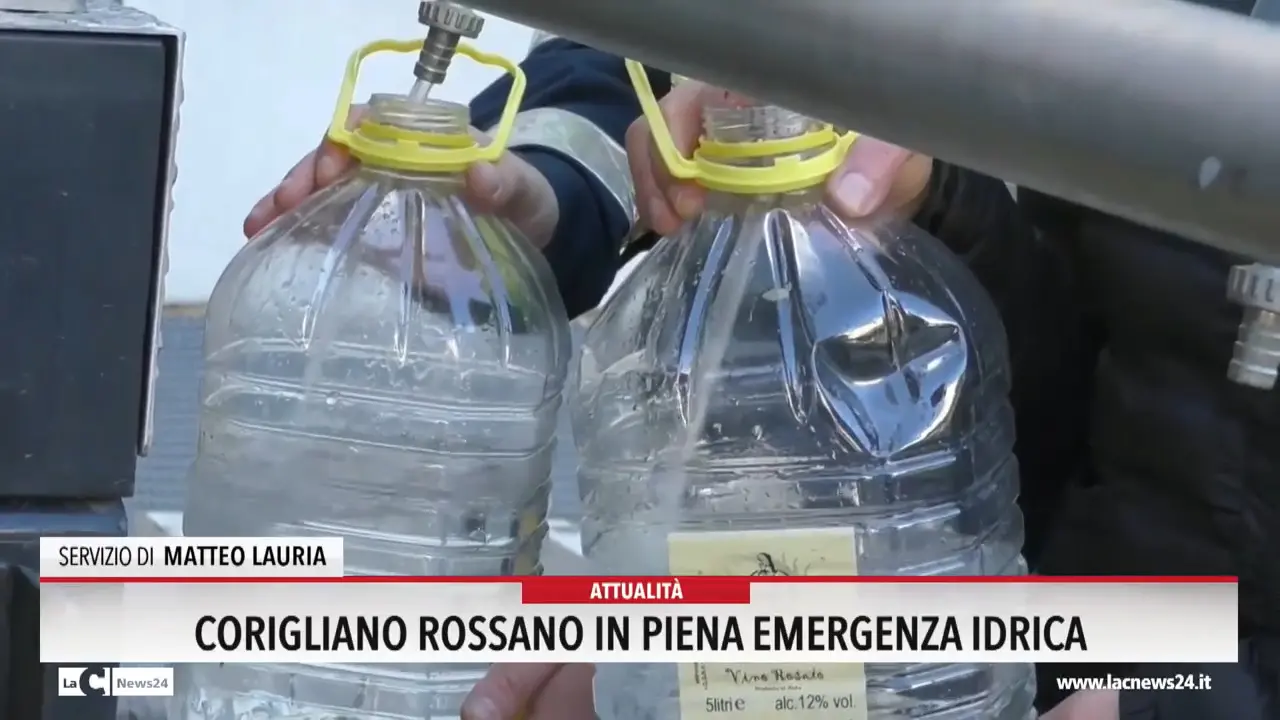 Corigliano Rossano in piena emergenza idrica