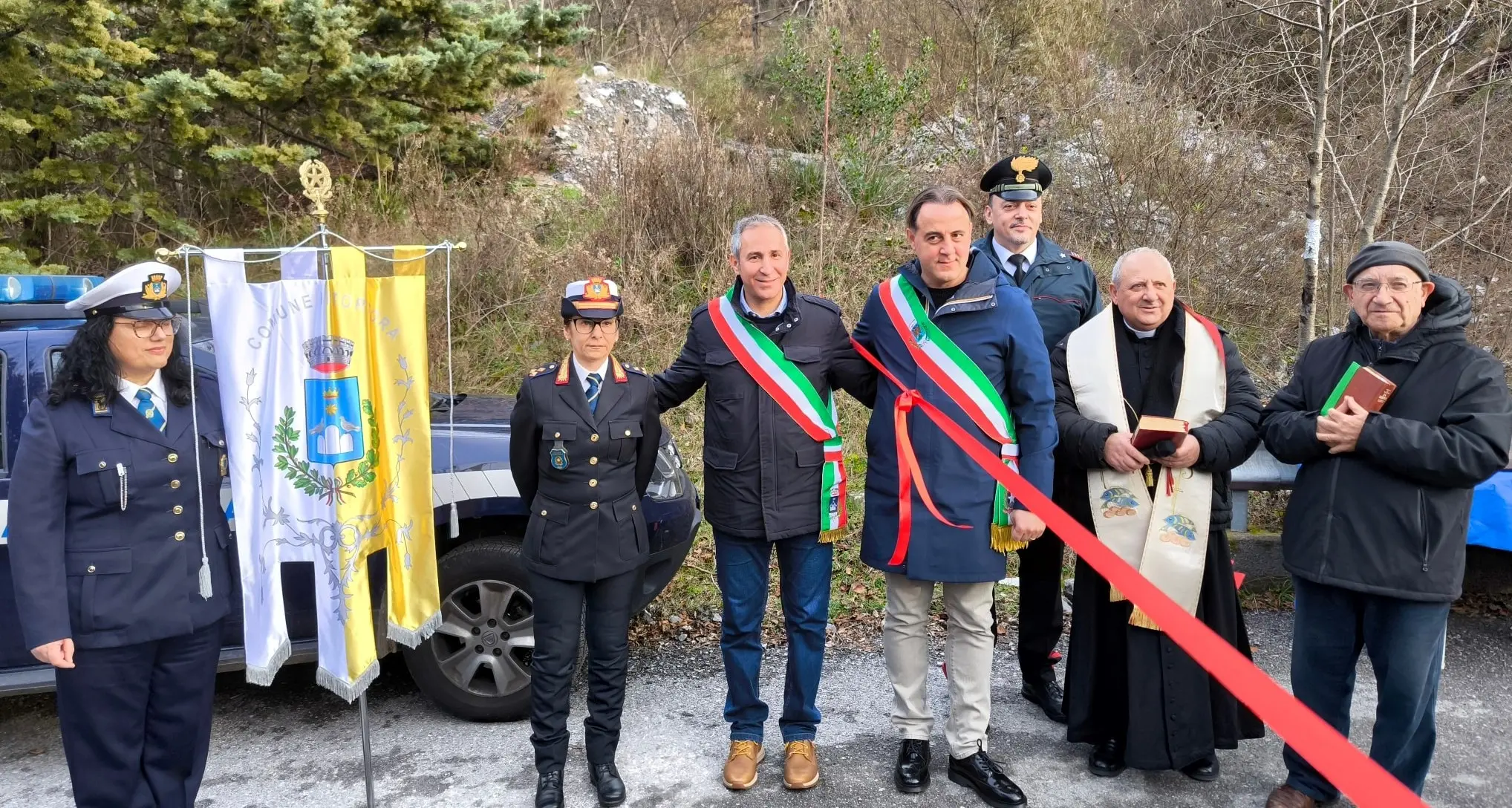 Alto Tirreno: inaugurata la strada di contrada Massadita, che unisce le comunità di Tortora e Aieta\n