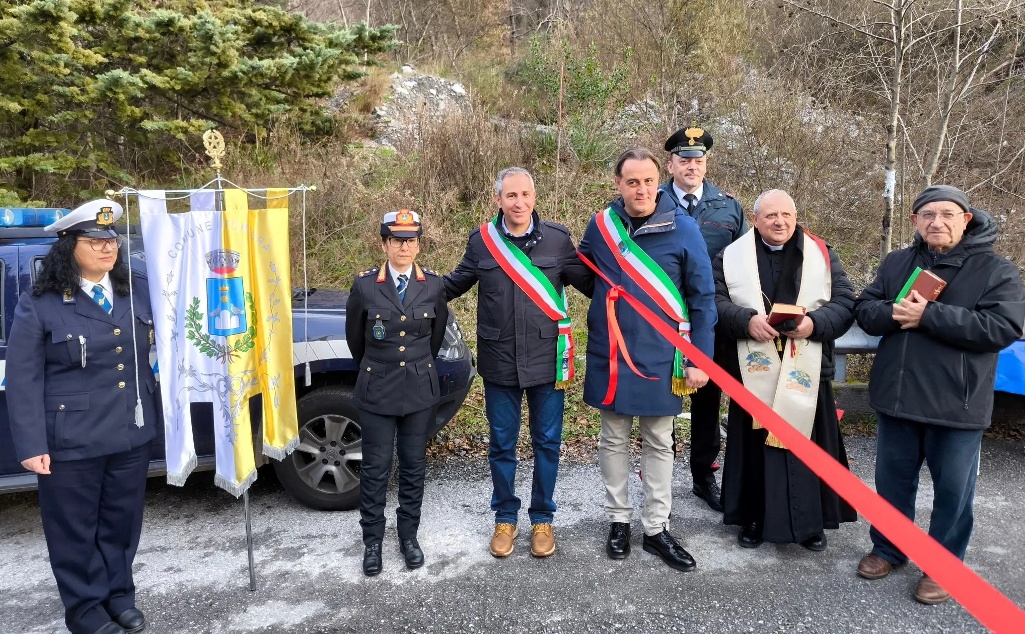 Alto Tirreno: inaugurata la strada di contrada Massadita, che unisce le comunità di Tortora e Aieta\n