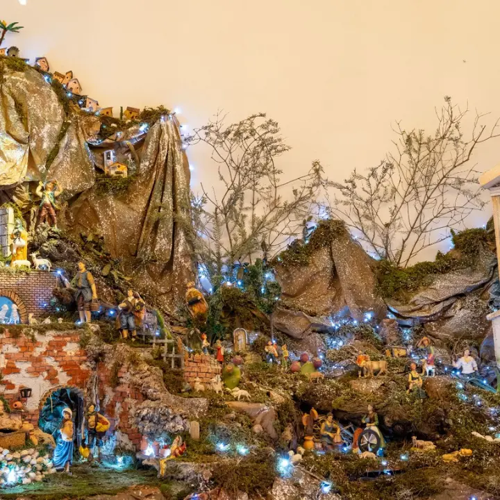Tradizioni e profondo legame col territorio, a Nicotera due presepi artigianali illuminano le Feste\n
