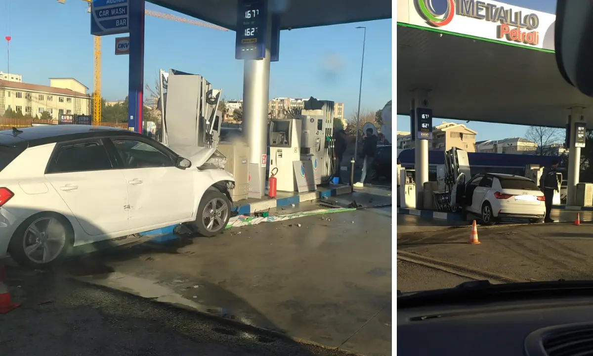 Cosenza, auto si schianta contro un distributore di benzina: quattro feriti\n