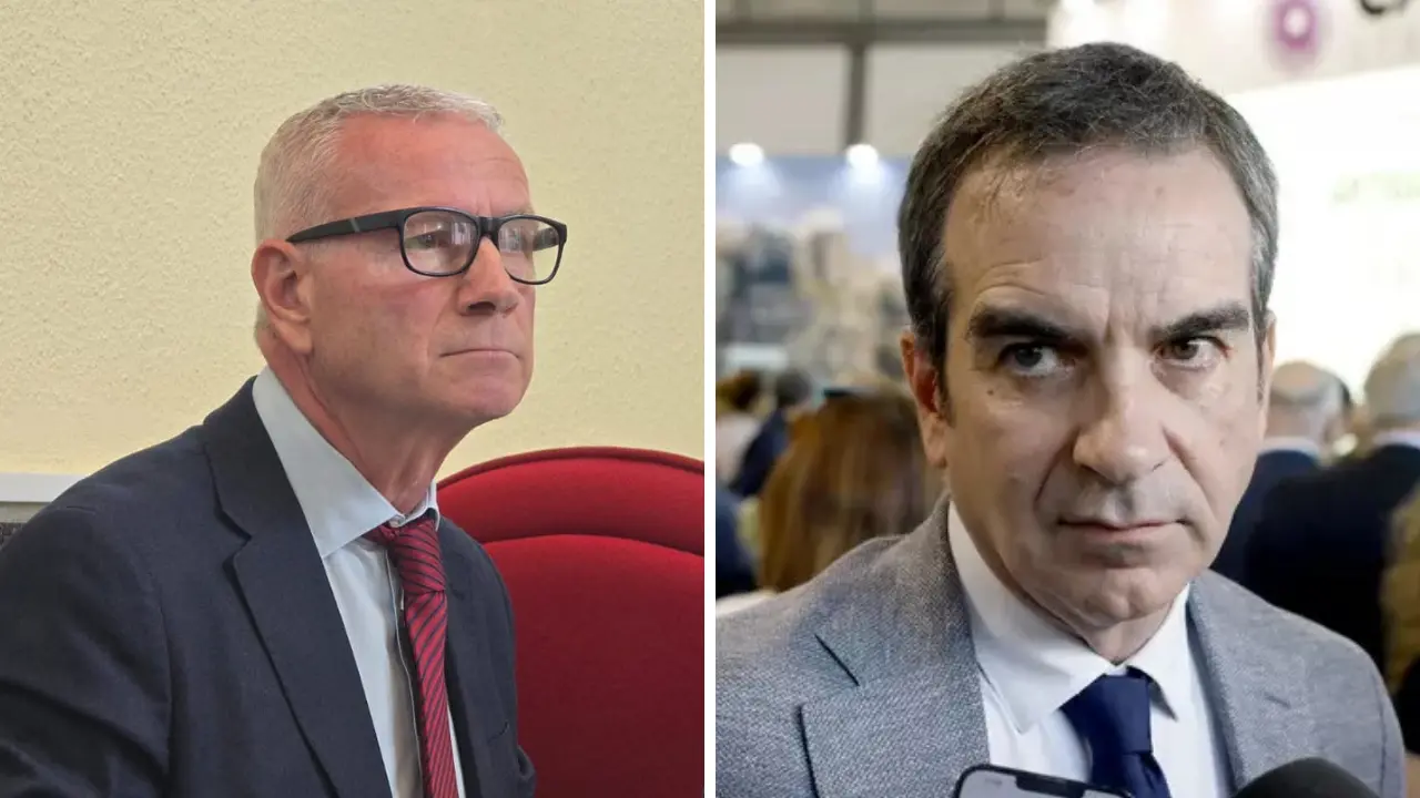 <p>Da sinistra, Iannello e Occhiuto</p>\\n