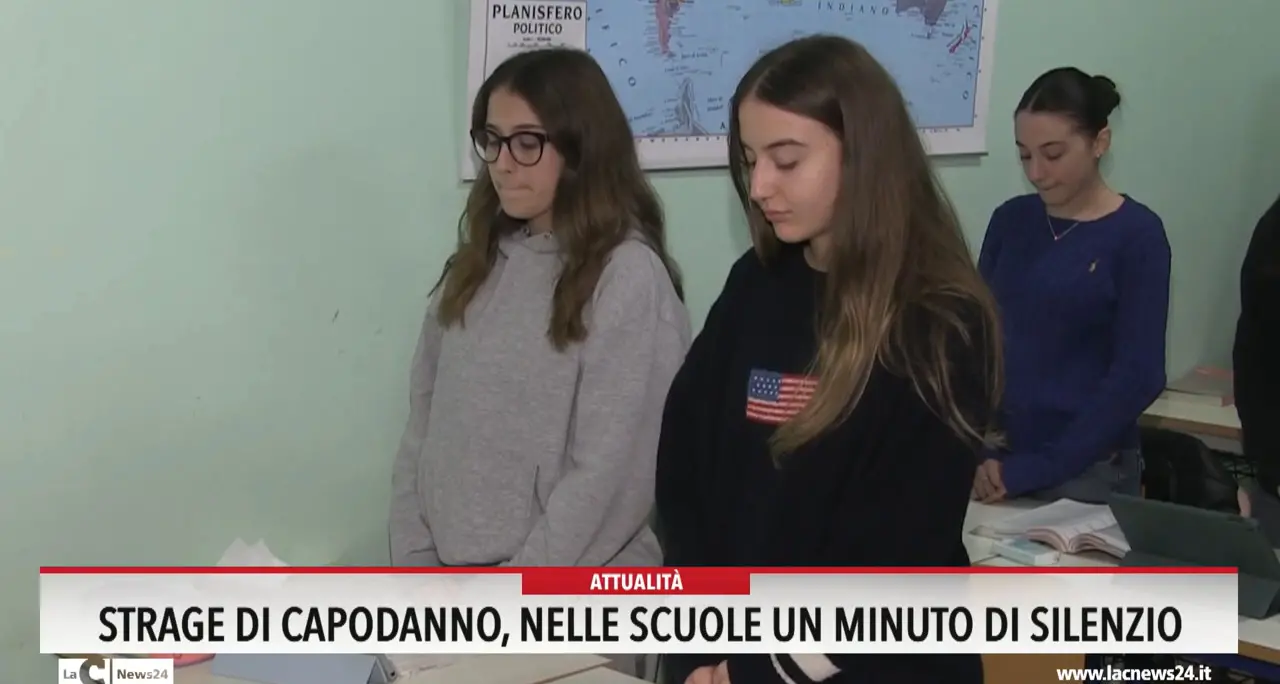 Strage di Capodanno, nelle scuole un minuto di silenzio