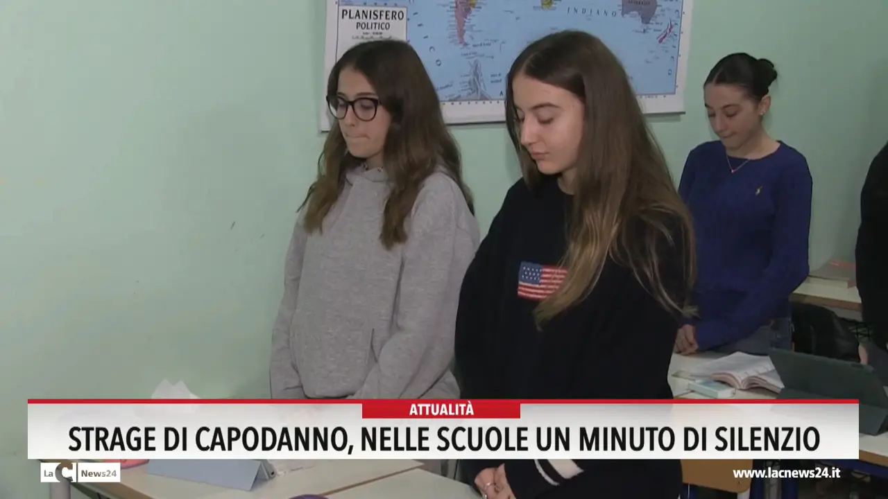 Strage di Capodanno, nelle scuole un minuto di silenzio