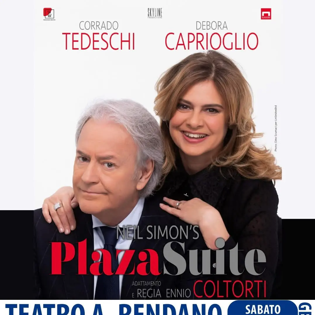 Corrado Tedeschi e Debora Caprioglio protagonisti di “Plaza Suite” al Rendano di Cosenza\n