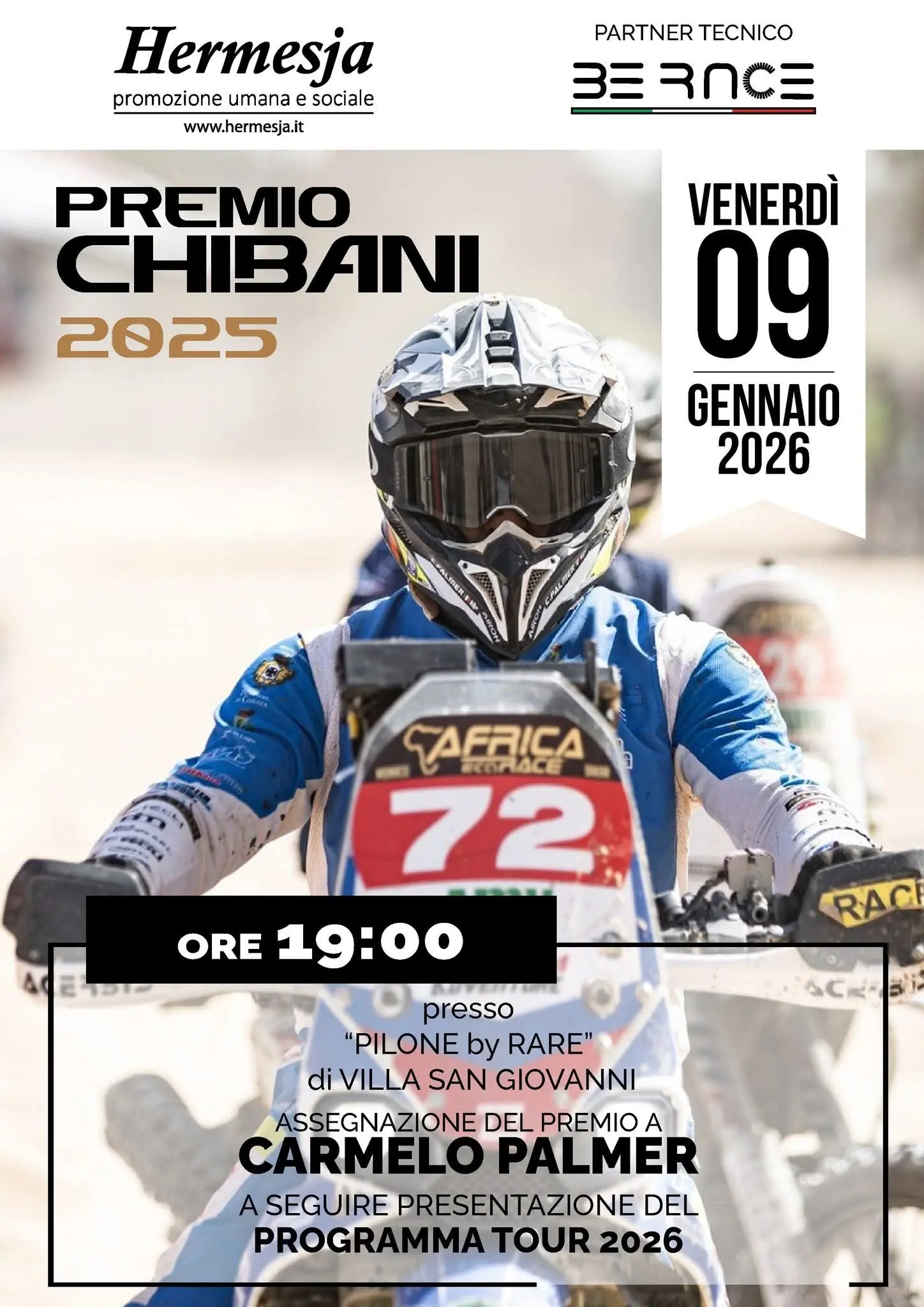 Carmelo Palmer riceverà il Premio Chibani: «Un riconoscimento che onora valori di umanità e impegno»\n