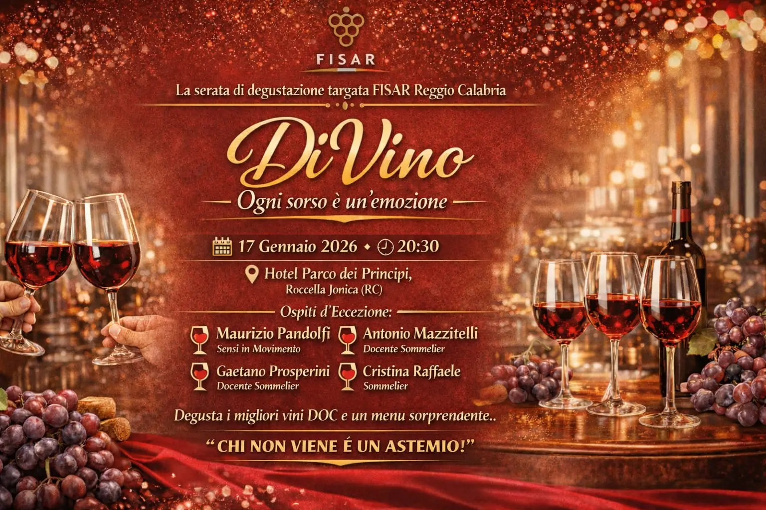 Roccella Jonica,\u00A0cena degustazione all’insegna delle eccellenze enologiche della provincia\n