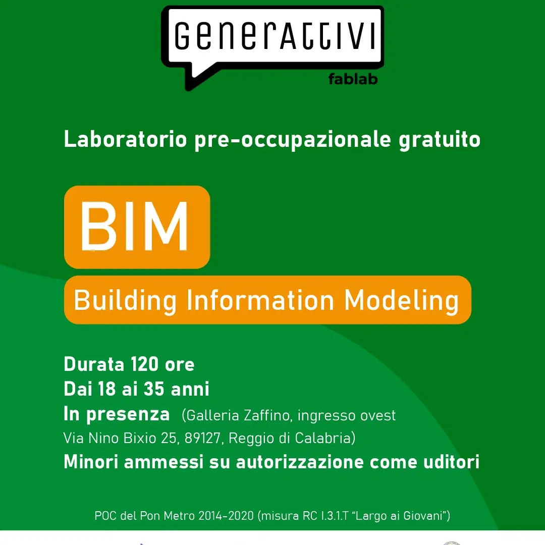 Reggio, il Centro Giovanile GenerAttivi presenta il lab BIM\n