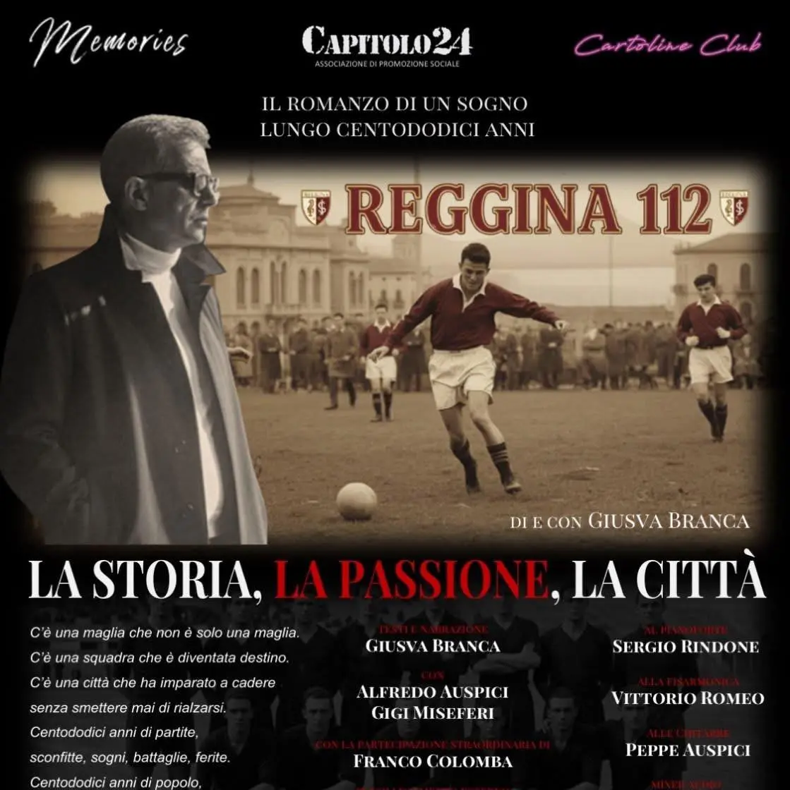 “Reggina 112”, il racconto celebrativo della storia amaranto con Giusva Branca\n