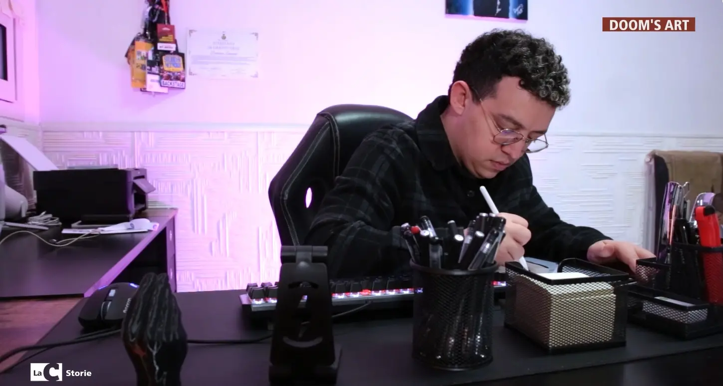 Doom’s Art: con LaC Storie viaggio nel sogno e nel talento dell’artista calabrese Domenico Lamanna -Video\n