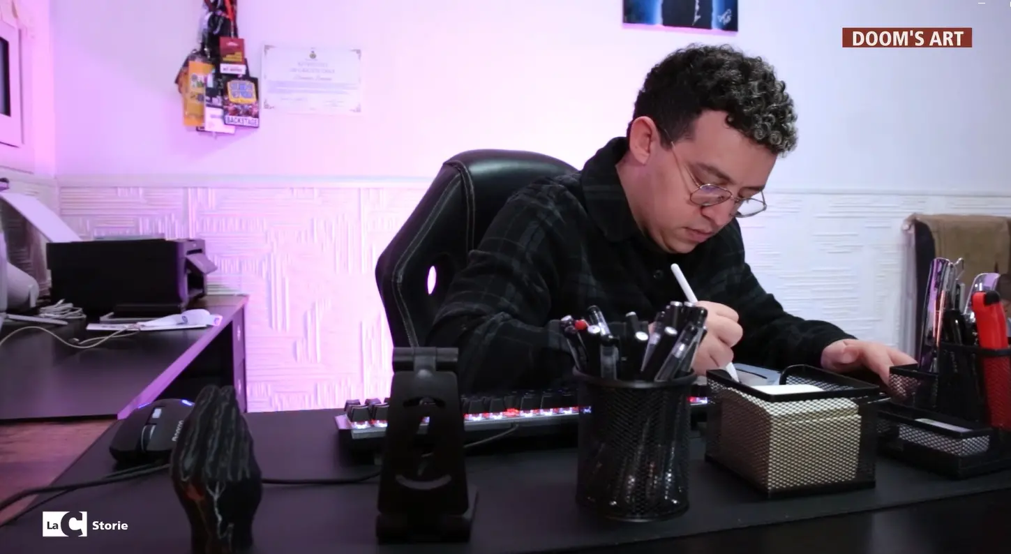 Doom’s Art: con LaC Storie viaggio nel sogno e nel talento dell’artista calabrese Domenico Lamanna -Video\n