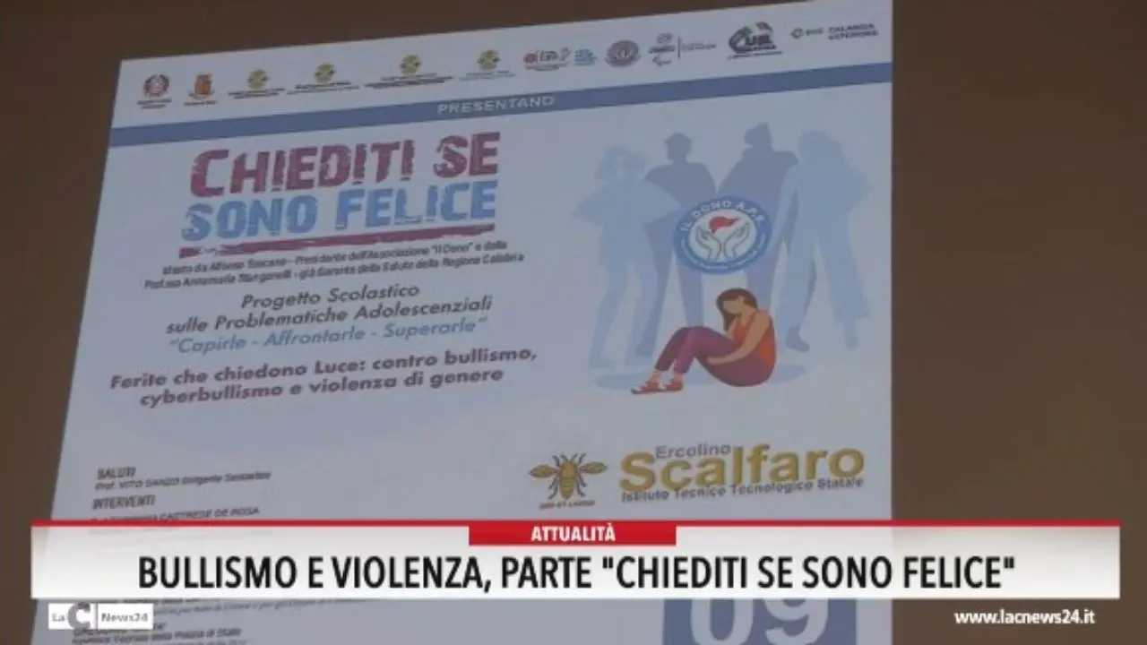 Bullismo e violenza, parte \"Chiediti se sono felice\"