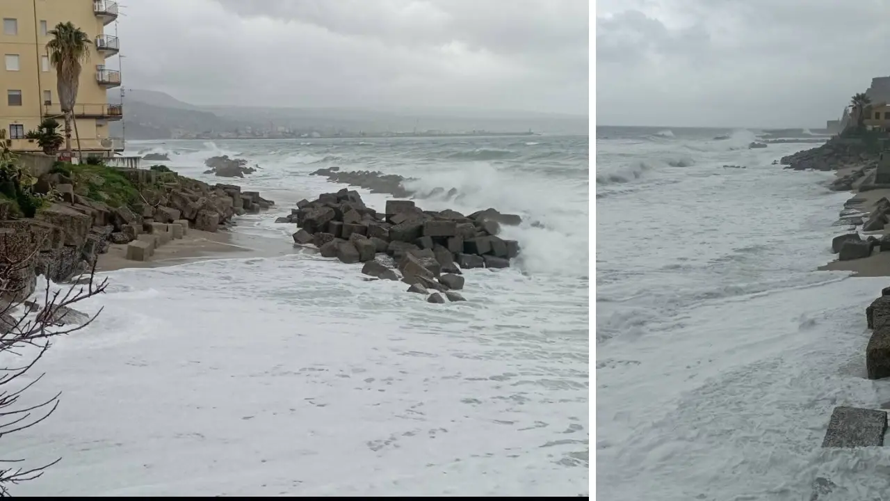 Maltempo in Calabria: mareggiate con onde fino a 5 metri, allerta gialla per domani\n