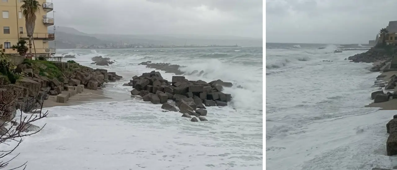 Maltempo in Calabria: mareggiate con onde fino a 5 metri, allerta gialla per domani\n
