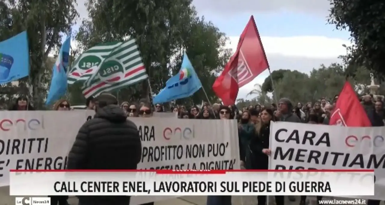 Call Center Enel, lavoratori sul piede di guerra