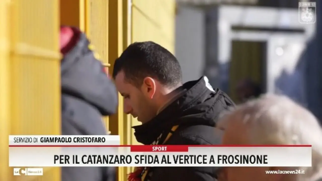 Per il Catanzaro sfida al vertice a Frosinone