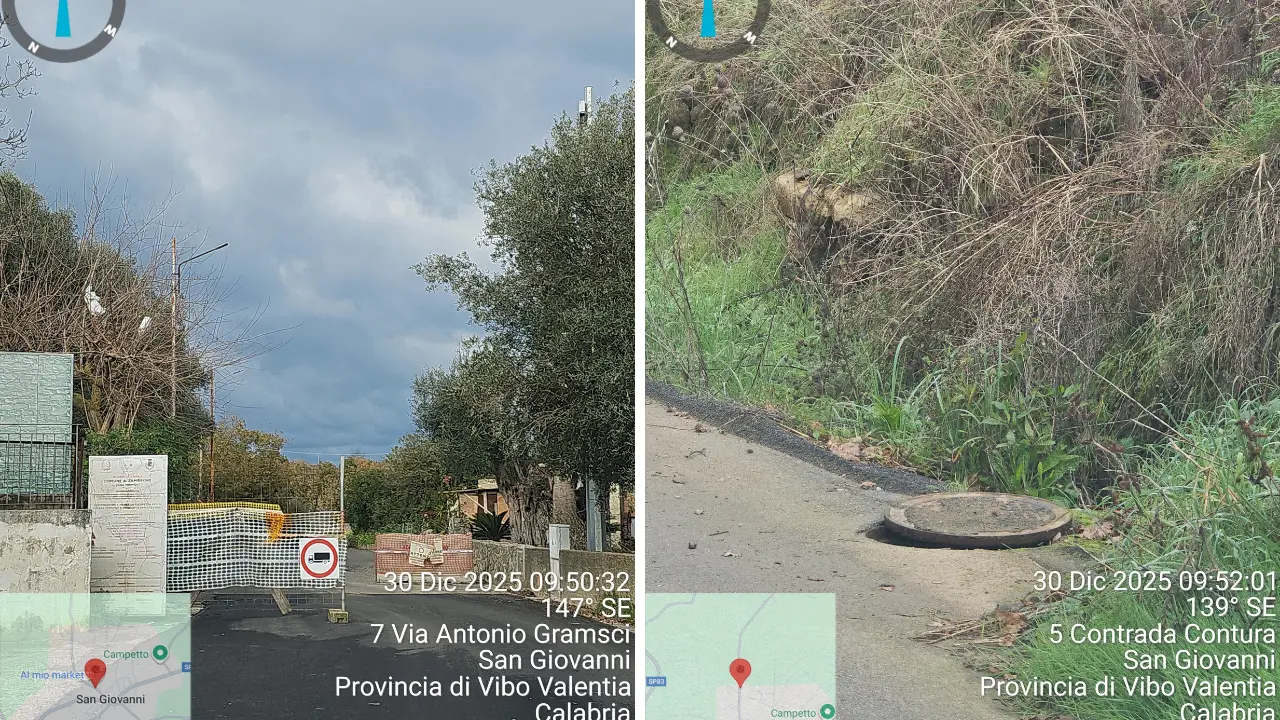 Zambrone, dopo la chiusura della Sp 83 l’opposizione chiede tempi certi: «L’Andolina dia risposte»\n