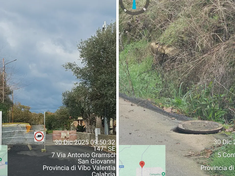 Zambrone, dopo la chiusura della Sp 83 l’opposizione chiede tempi certi: «L’Andolina dia risposte»