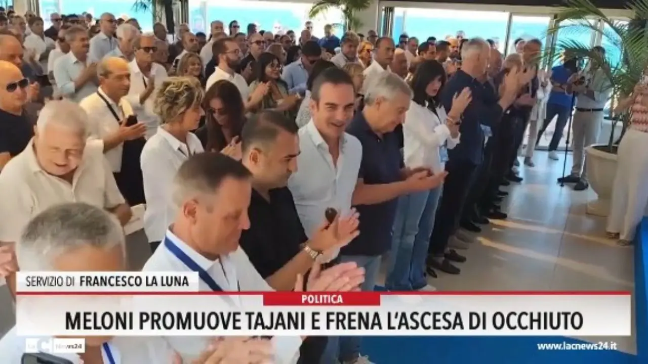 Meloni promuove Tajani e frena l'ascesa di Occhiuto